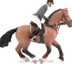 Figurine Cheval de concours et son cavalier - Papo