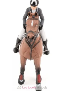 Figurine Cheval de concours et son cavalier - Papo