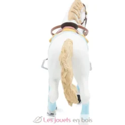 Figurine Cheval de la cavalière adulte fashion bleue - Papo