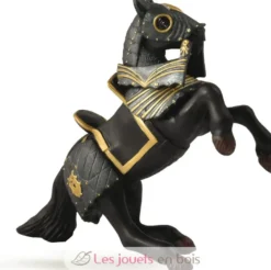 Figurine Cheval du chevalier en armure noir Papo
