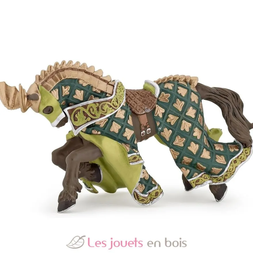 Figurine Cheval du maître des armes cimier dragon - Papo