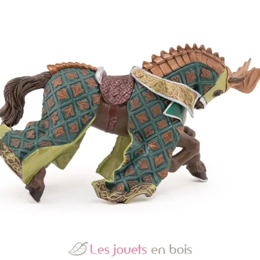 Figurine Cheval du maître des armes cimier dragon - Papo