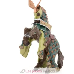 Figurine Cheval du maître des armes cimier dragon - Papo