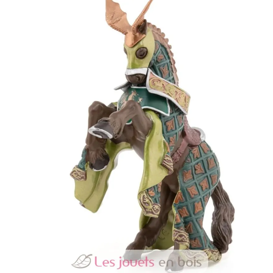 Figurine Cheval du maître des armes cimier dragon - Papo
