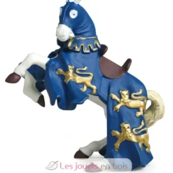 Figurine Cheval du roi Richard bleu - PAPO