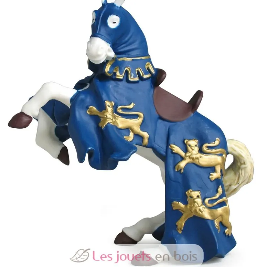 Figurine Cheval du roi Richard bleu - PAPO