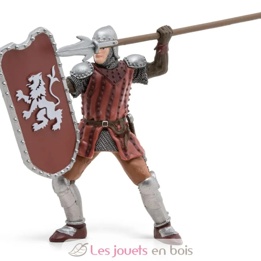 Figurine Chevalier au javelot marron - PAPO
