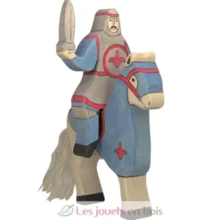 Figurine Chevalier bleu avec épée - Holztiger