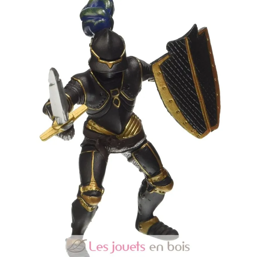 Figurine Chevalier en armure noir Papo