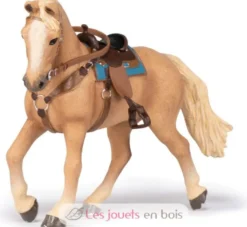 Figurine Cheval western et sa cavalière - Papo