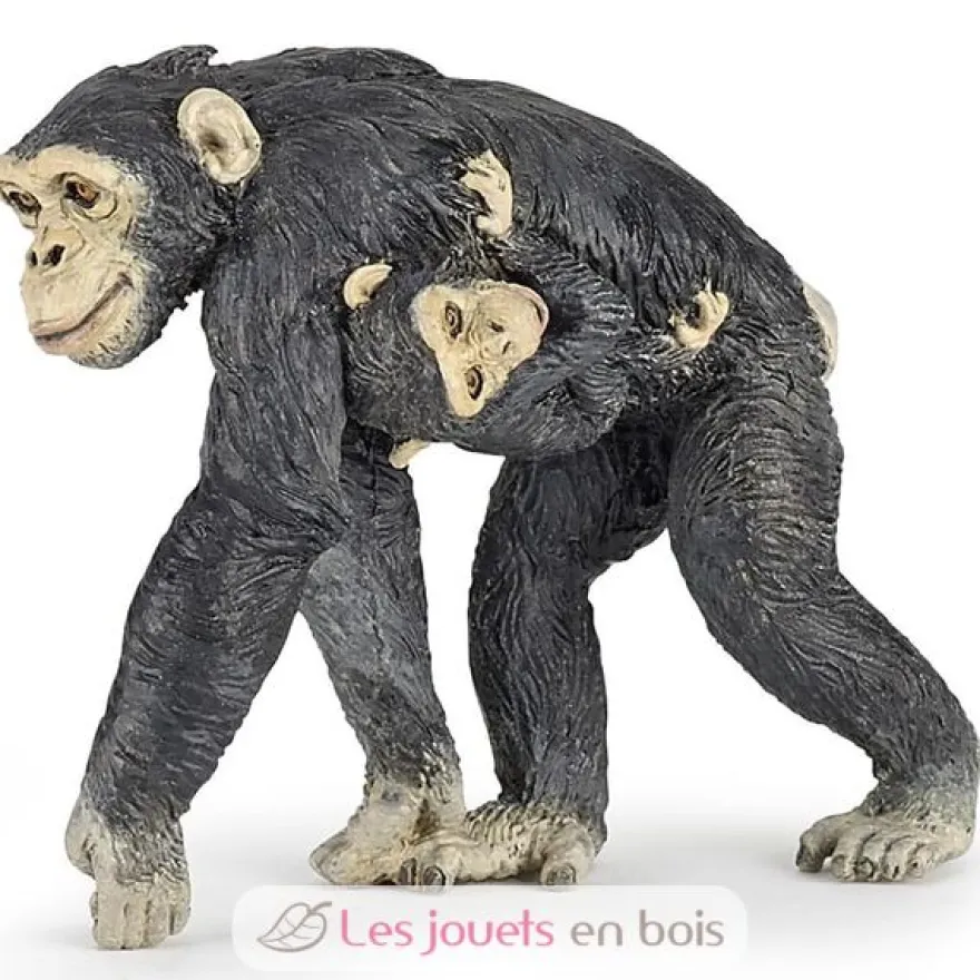 Figurine Chimpanzé et son bébé - Papo