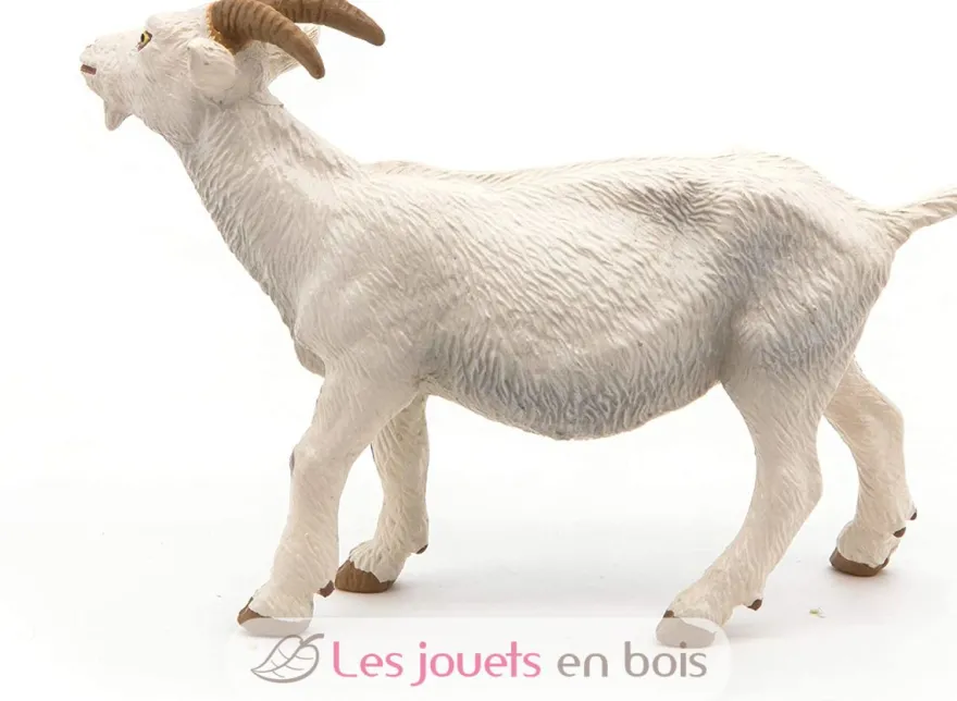 Figurine Chèvre blanche à cornes - Papo