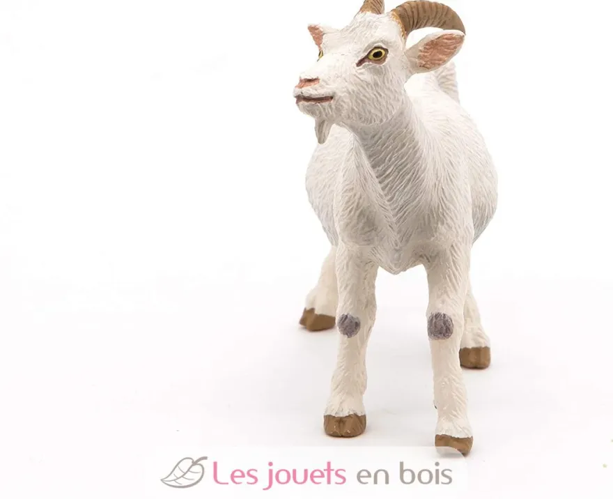 Figurine Chèvre blanche à cornes - Papo