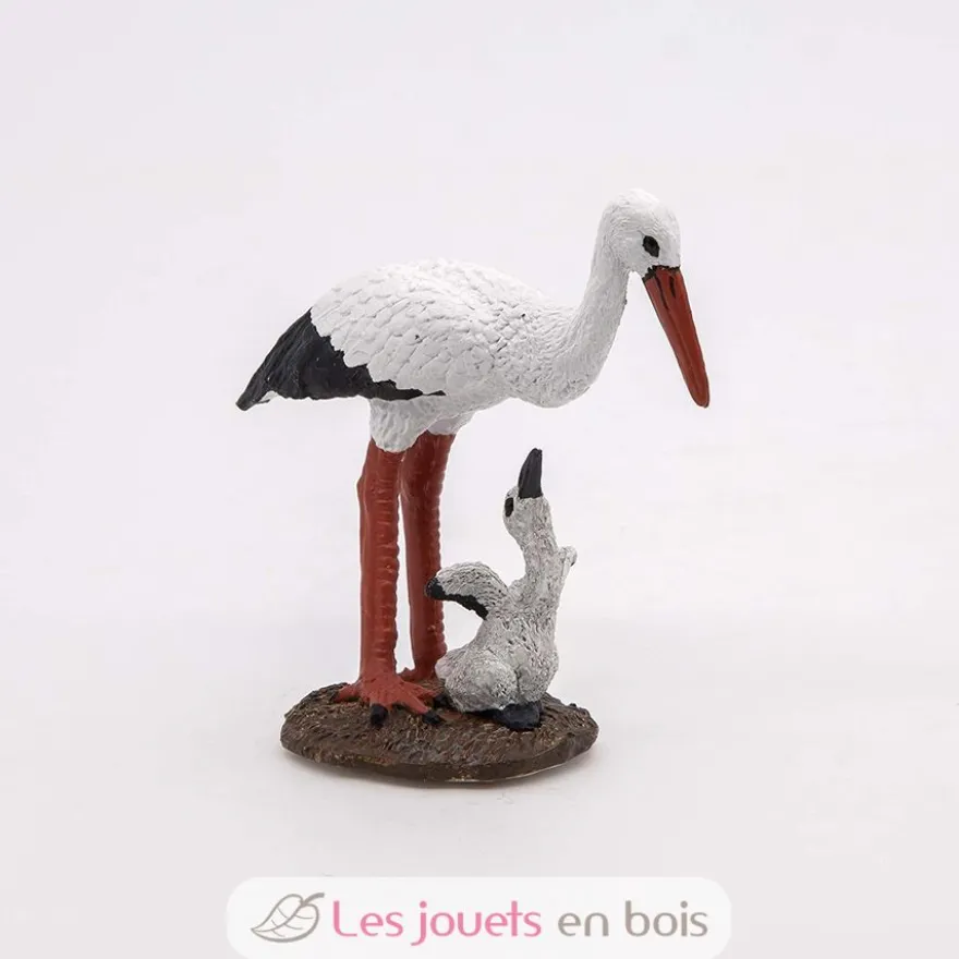 Figurine Cigogne et son bébé - Papo