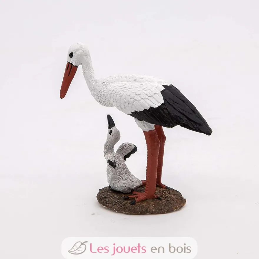 Figurine Cigogne et son bébé - Papo
