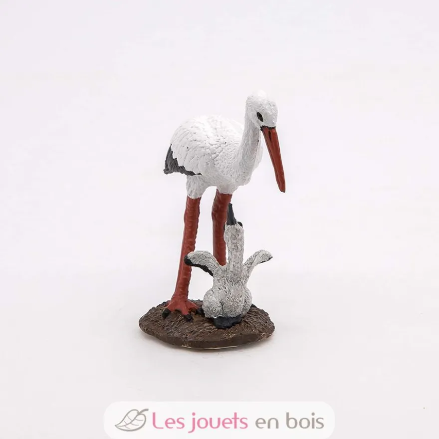 Figurine Cigogne et son bébé - Papo