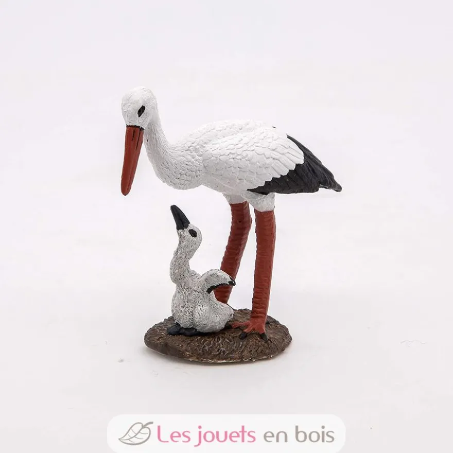 Figurine Cigogne et son bébé - Papo