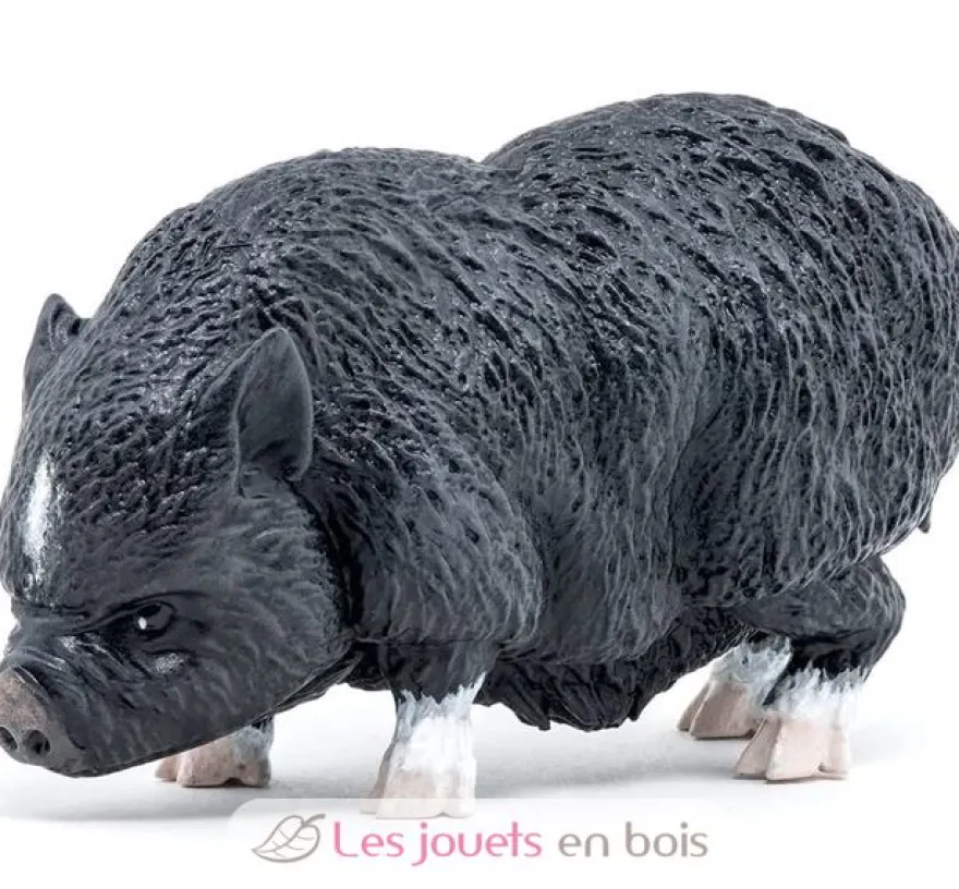 Figurine cochon vietnamien marron noir Papo