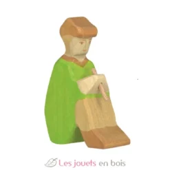 Figurine Crèche de Noël - Berger assis - Holztiger