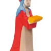 Figurine Crèche de Noël - Gaspard en rouge - Holztiger