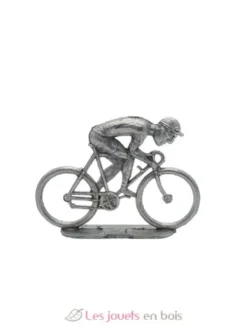 Figurine cycliste P sprinteur à peindre gris Fonderie Roger