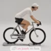 Figurine cycliste R Maillot Blanc meilleur jeune - Fonderie Roger