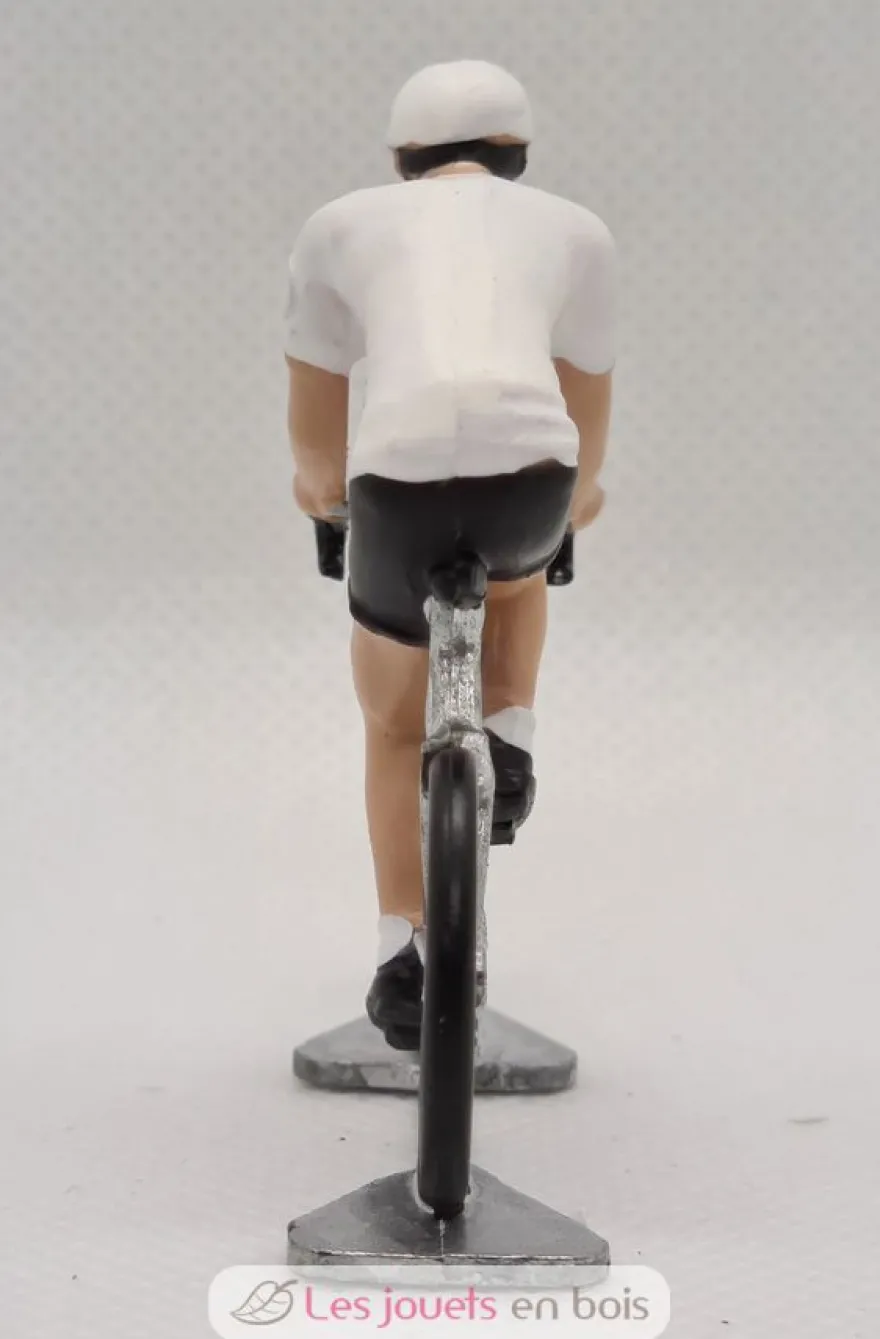 Figurine cycliste R Maillot Blanc meilleur jeune - Fonderie Roger