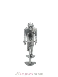 Figurine cycliste R rouleur à peindre brut Fonderie Roger