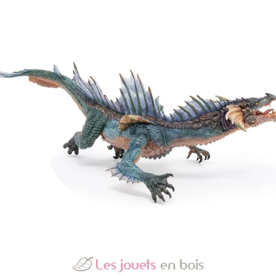 Figurine Dragon des mers bleu vert Papo
