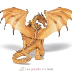Figurine Dragon à deux têtes or - Papo