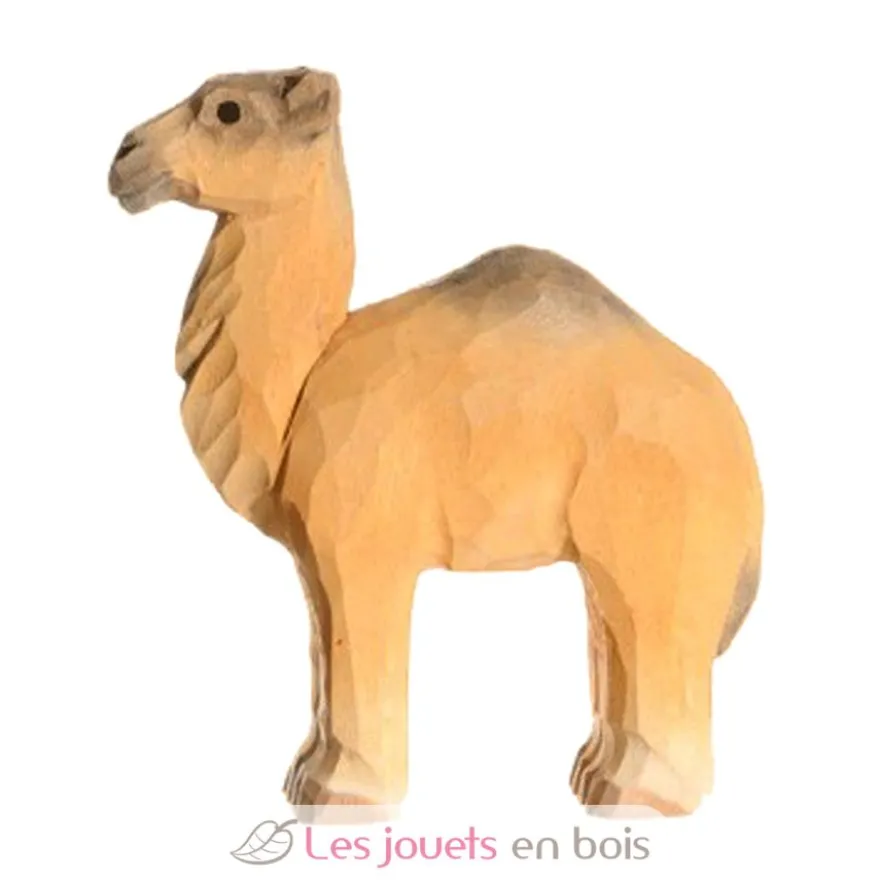 Figurine Dromadaire en bois, beige - Wudimals