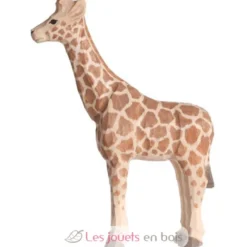 Figurine Girafe en bois, marron - Wudimals