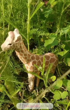 Figurine Girafe en bois, marron - Wudimals
