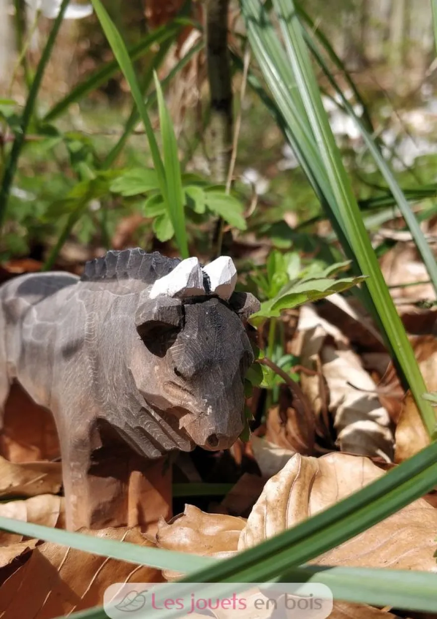 Figurine Gnou en bois, marron - Wudimals