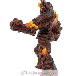 Figurine Golem de feu marron orange Papo