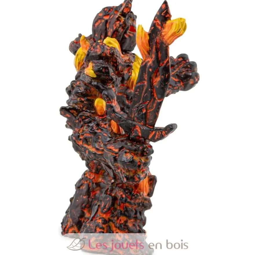 Figurine Golem de feu marron orange Papo