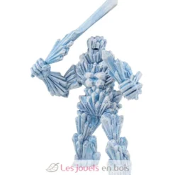 Figurine Golem de glace blanc bleu Papo