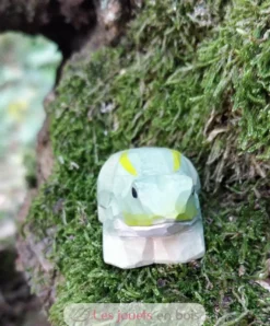 Figurine Grenouille en bois verte - Wudimals