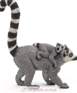 Figurine Lémurien et son bébé - Papo