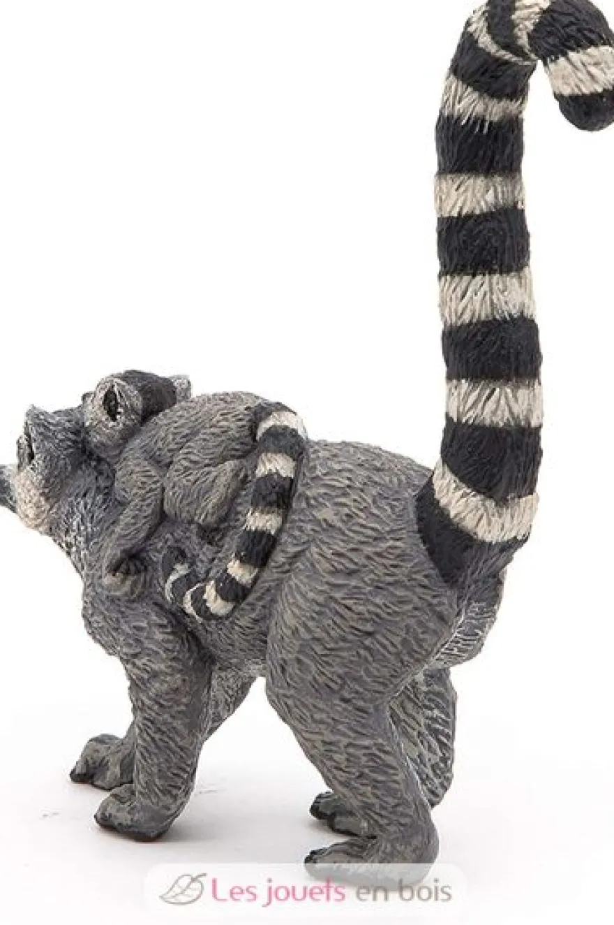 Figurine Lémurien et son bébé - Papo
