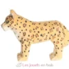 Figurine Léopard en bois, jaune et noir - Wudimals