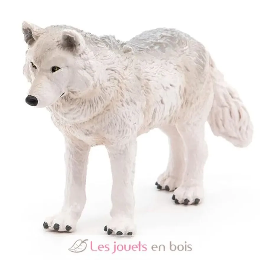 Figurine loup polaire blanc Papo