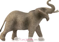 Figurine Éléphant d'Afrique mâle marron - Schleich