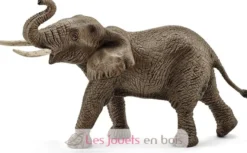 Figurine Éléphant d'Afrique mâle marron - Schleich