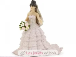 Figurine Mariée dentelle rose - Papo