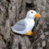 Figurine mouette en bois blanche - Wudimals