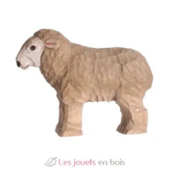 Figurine Mouton en bois beige - Wudimals
