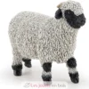 Figurine Mouton nez noir du Valais noir et blanc - Papo