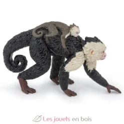 Figurine Mouton nez noir du Valais noir et blanc - Papo