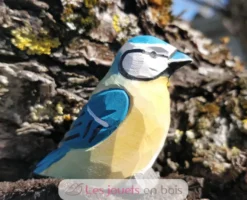 Figurine Mésange bleue en bois - Wudimals